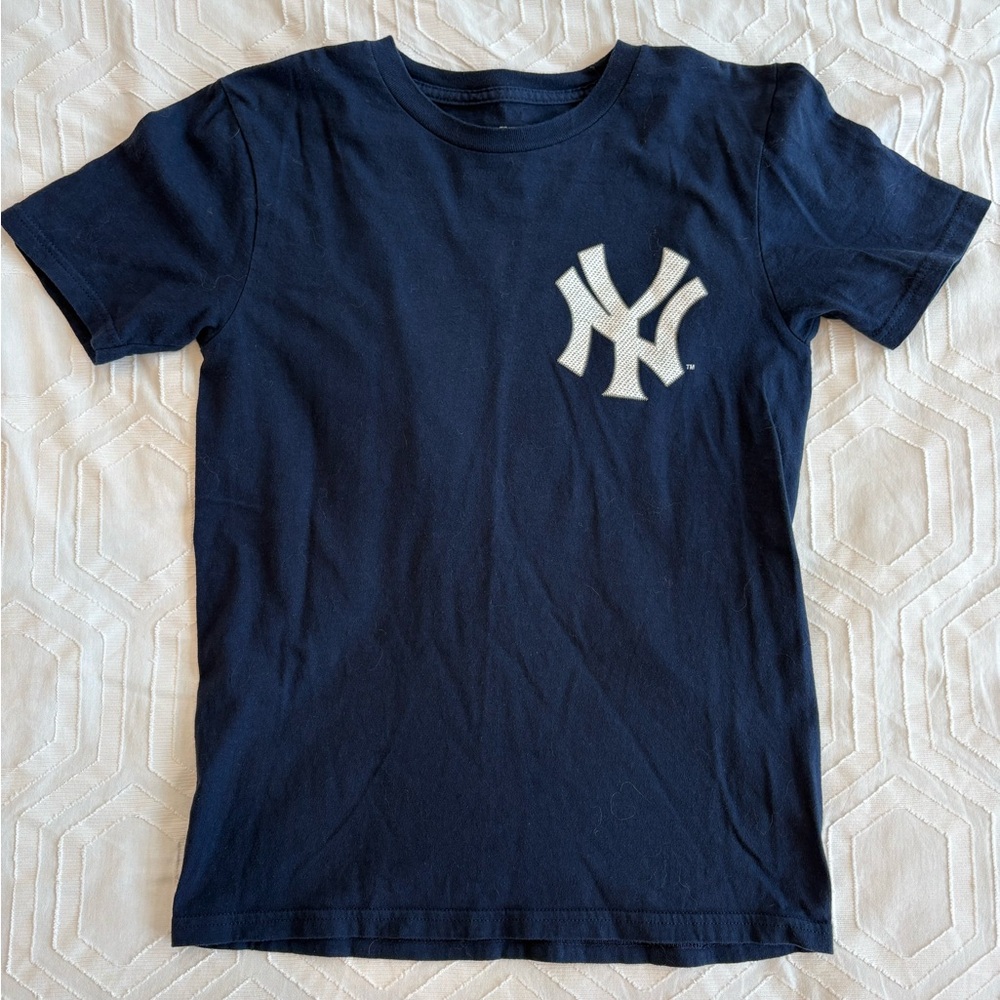 NY Yankees Aaron Judge Navy Kids T-Shirt